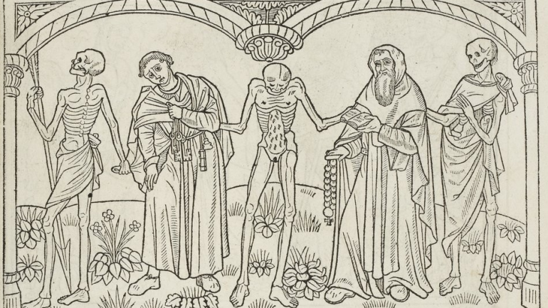 Illustration de Danse Macabre au Moyen Age