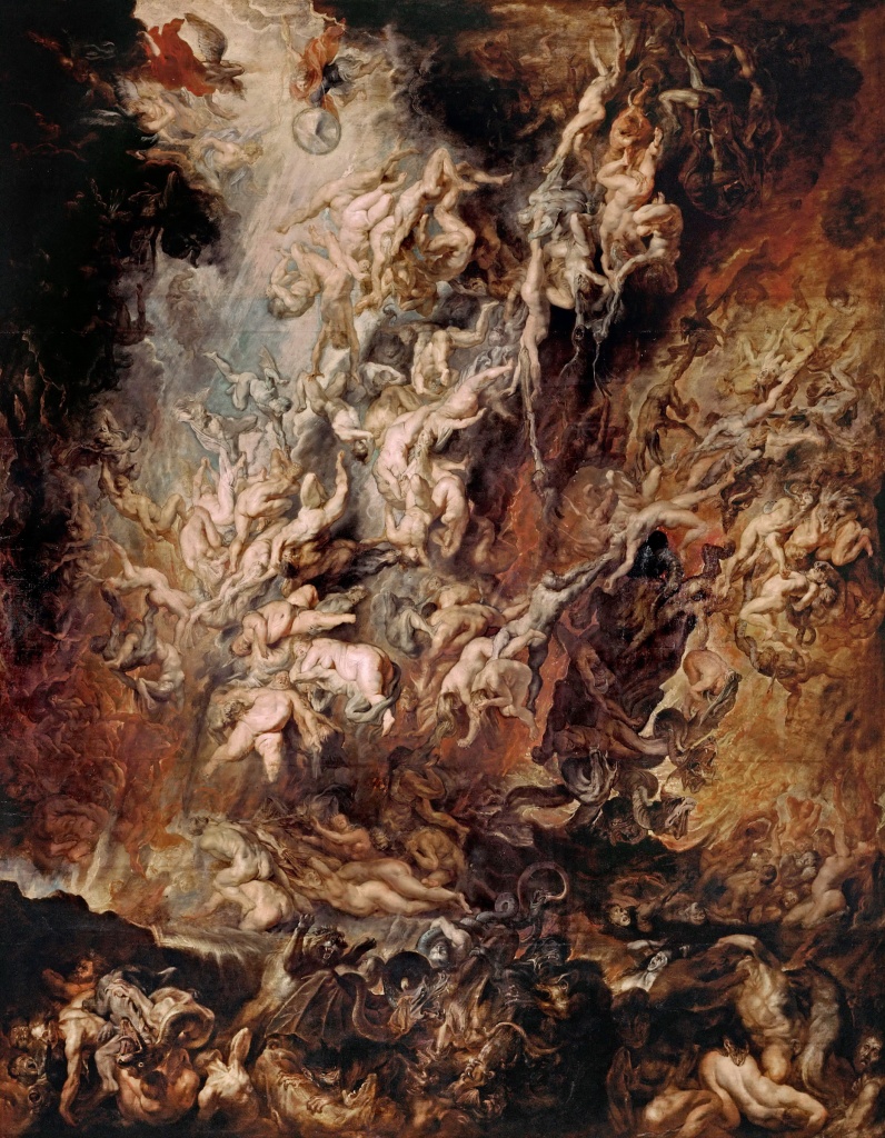 La chute des damnés - Rubens - 1re moitié de XVIIe siècle
